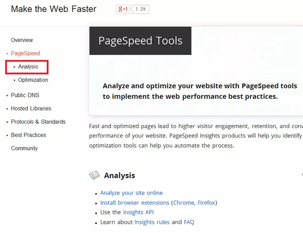 Проверка скорости загрузки сайта по Page Speed